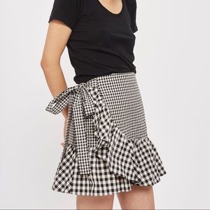 Topshop Gingham Skirt